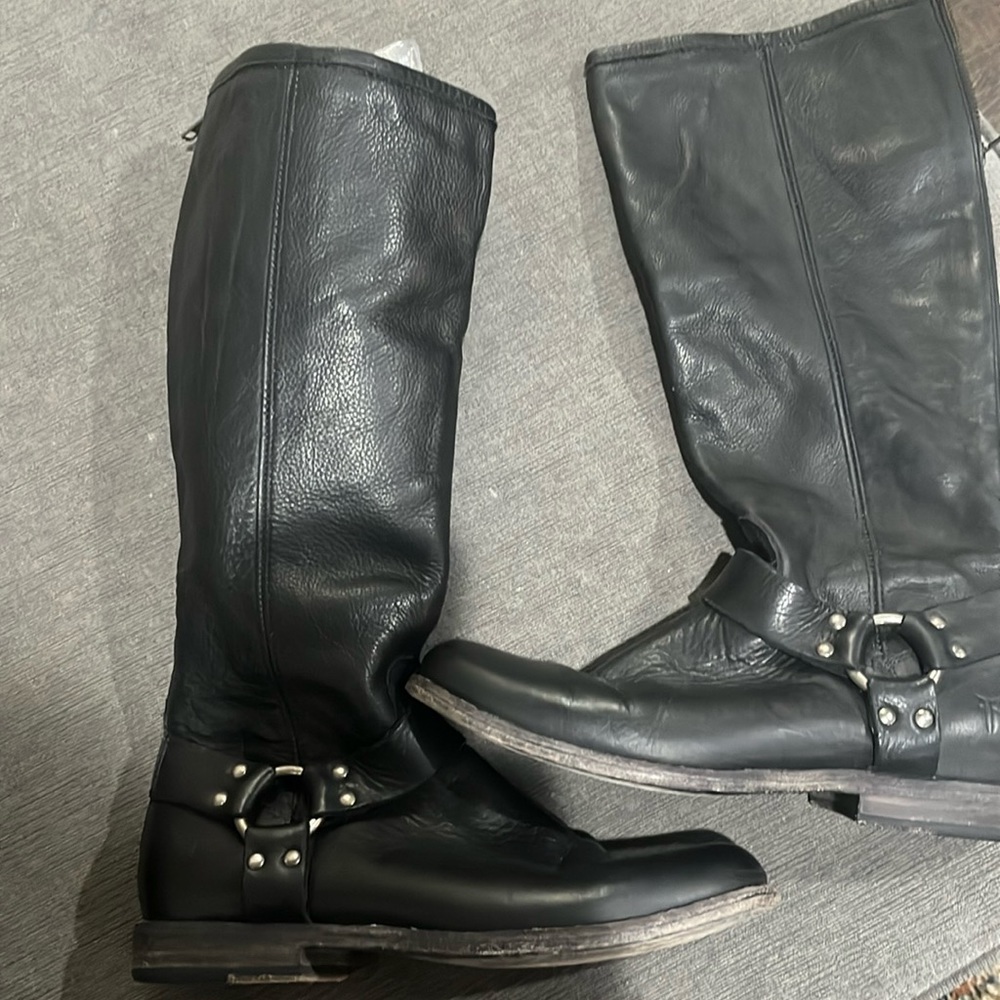 Frye harness tall boots